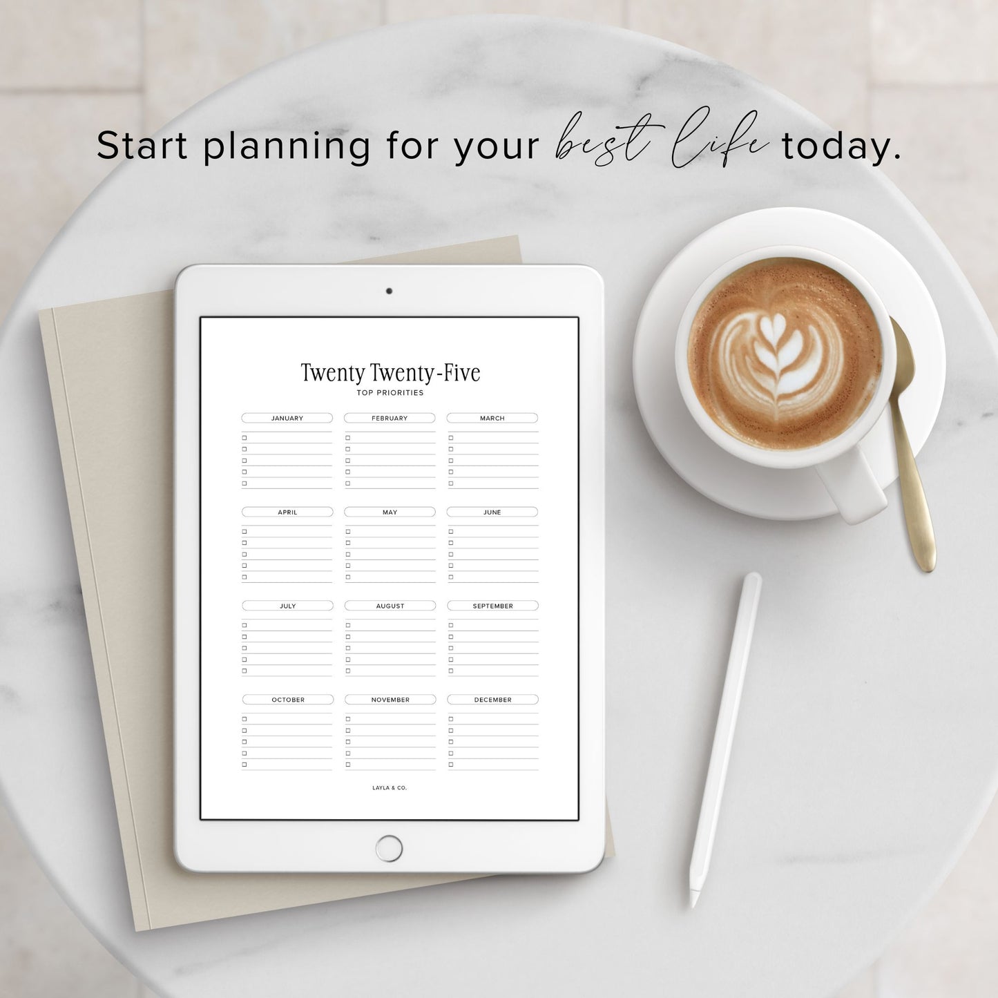 2025 Top Priorities Digital Planner