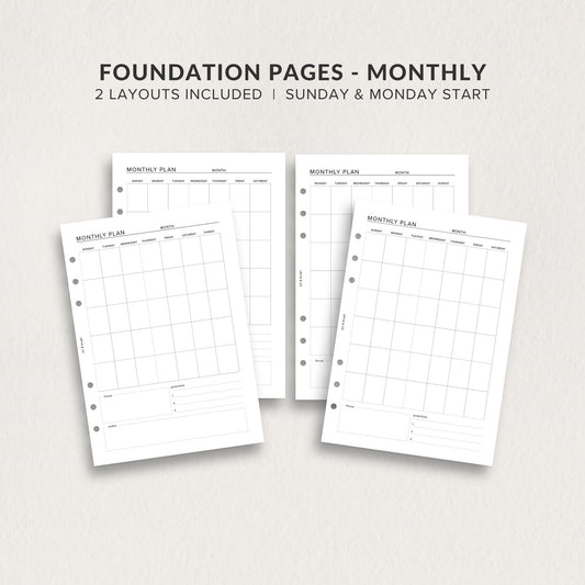 Foundation Pages - MONTHLY