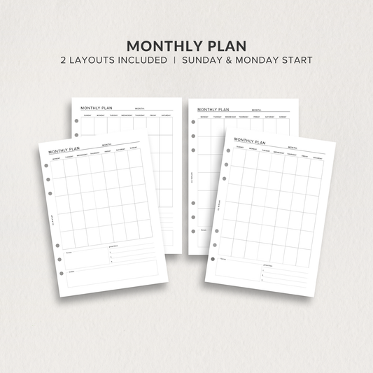 Monthly Plan