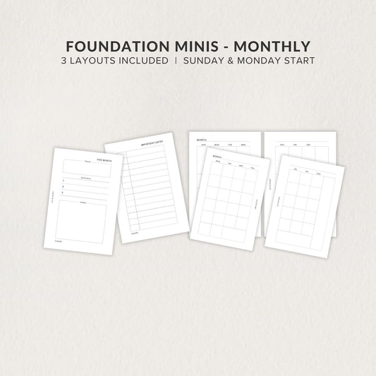 Foundation Minis - MONTHLY