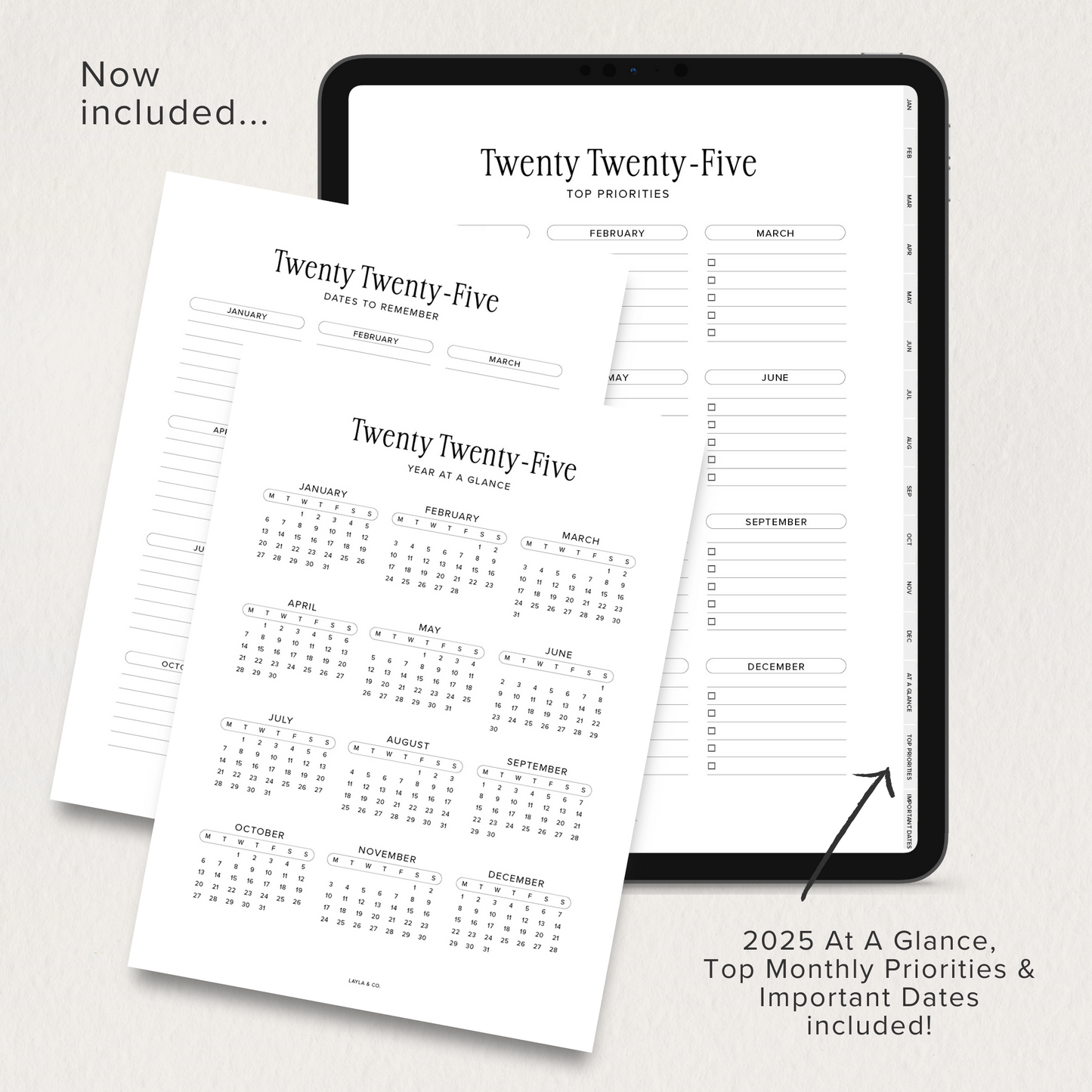 2025 Monthly Digital Planner