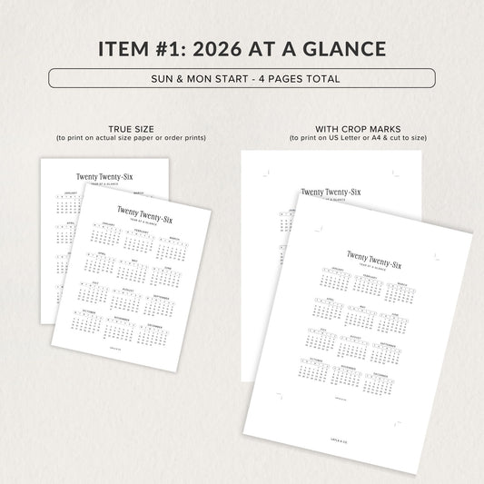 2026 At A Glance Bundle