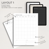 Minimalist Undated Monthly Digital Planner