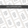 Planner Cards Printable, Daily Intentions