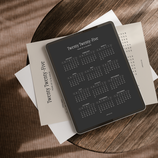 2025 At A Glance Digital Planner