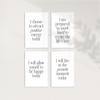 Planner Cards Printable, Daily Intentions