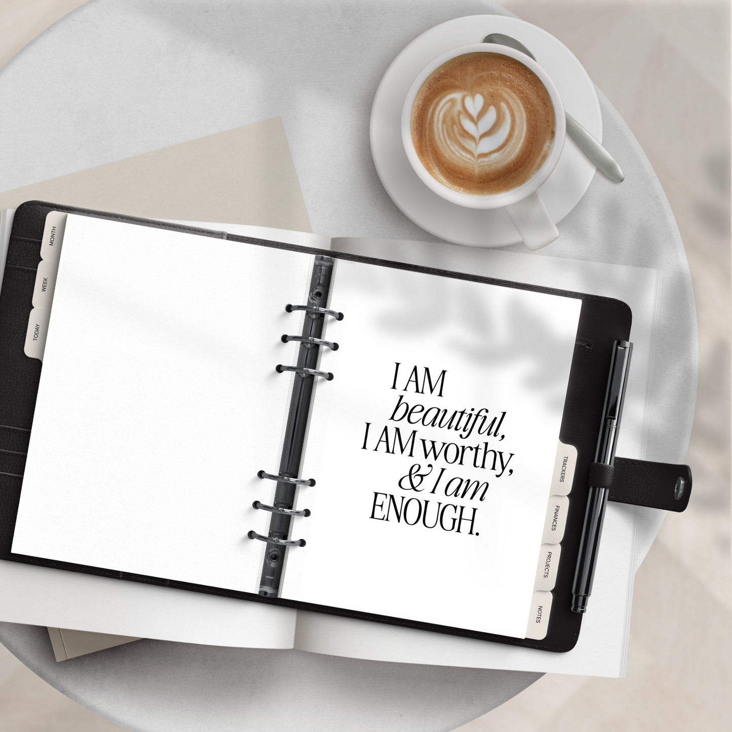 Dashboard Printable, I Am Enough