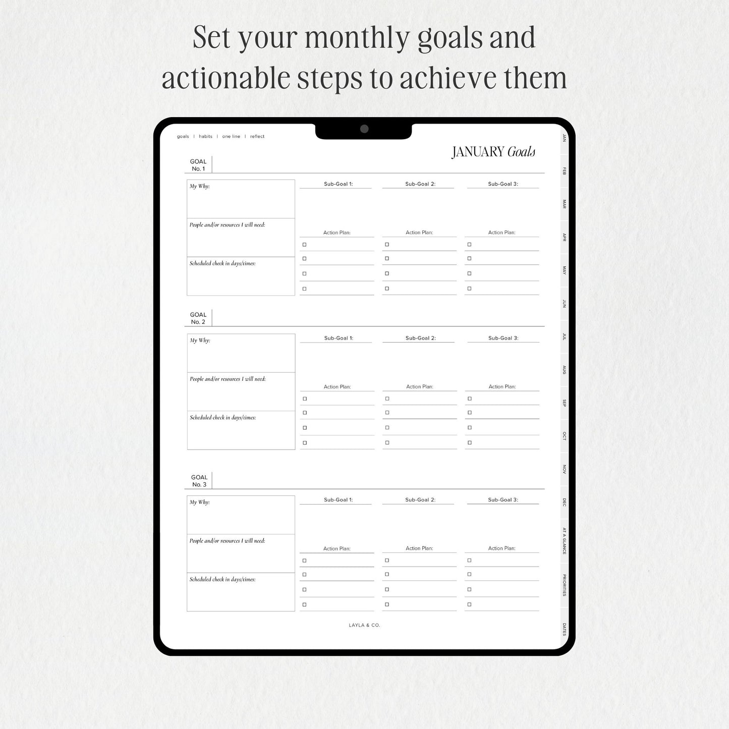 2024 Monthly Productivity Planner