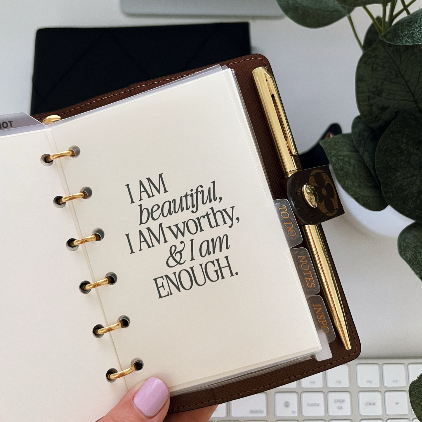 Dashboard Printable, I Am Enough