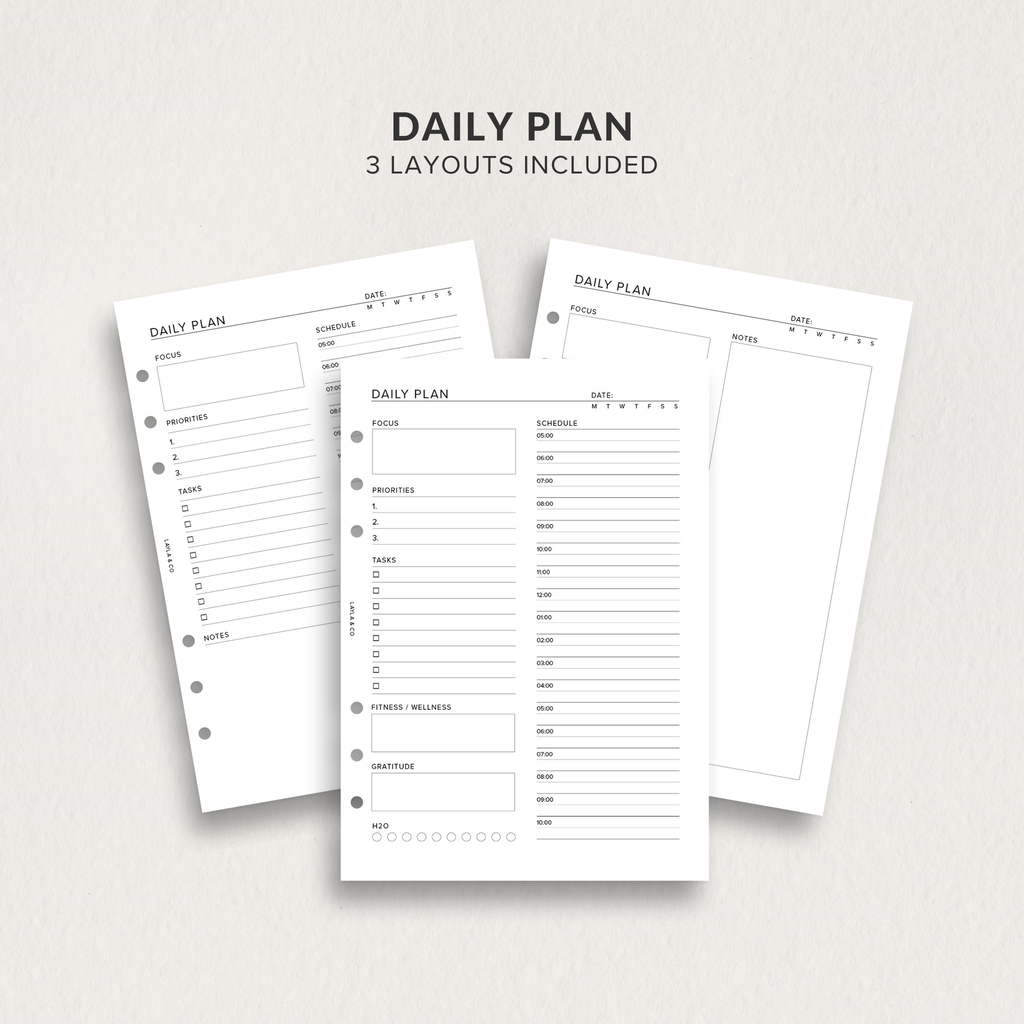 Daily Plan