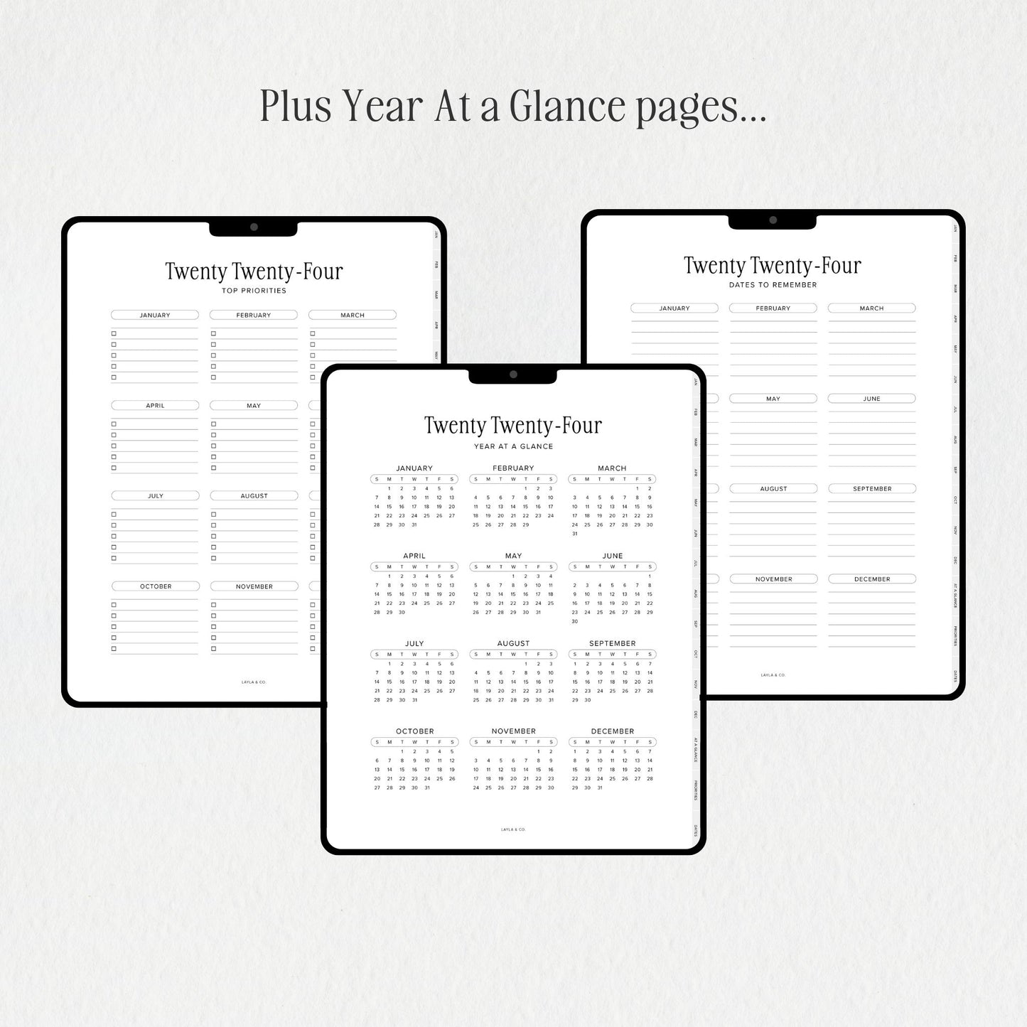 2024 Monthly Productivity Planner