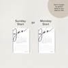 2024 Monthly Planner Cards