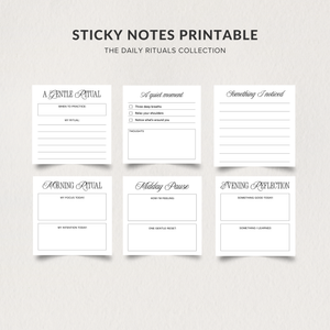 Sticky Notes - Daily Rituals