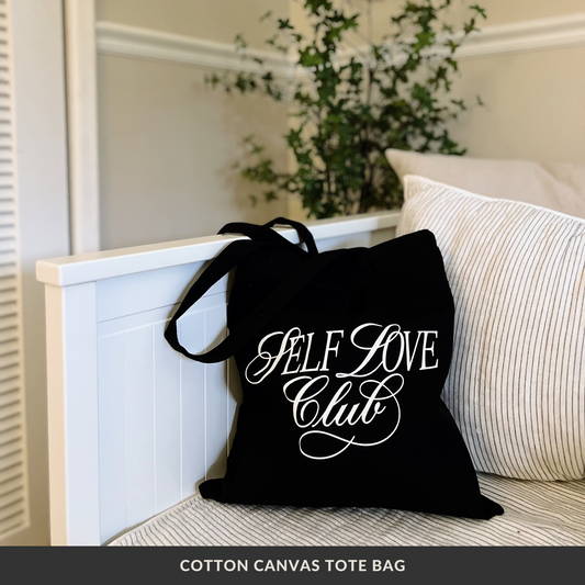 Self Love Club Cotton Canvas Tote Bag